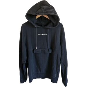 Ron Dorff Black Kangaroo Pocket Pullover Sweatshirt Hoodie